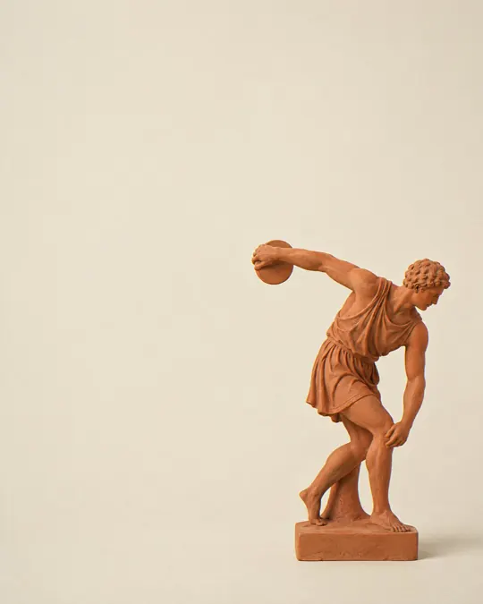 Terracotta discuswerper