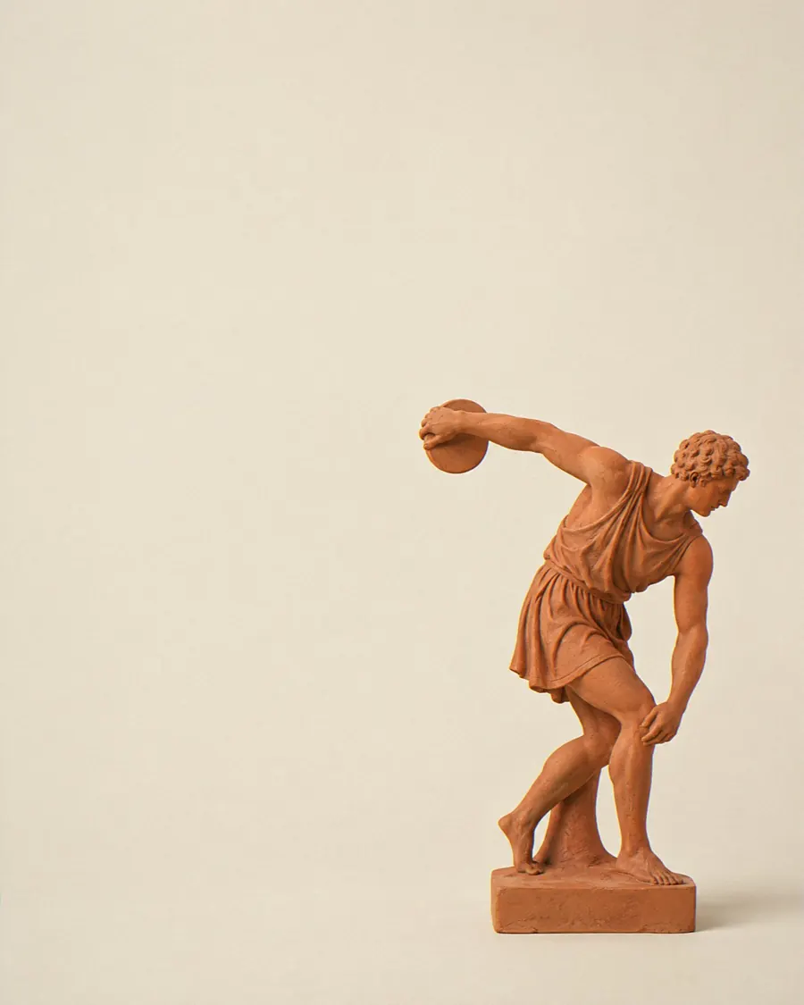 Terracotta discuswerper